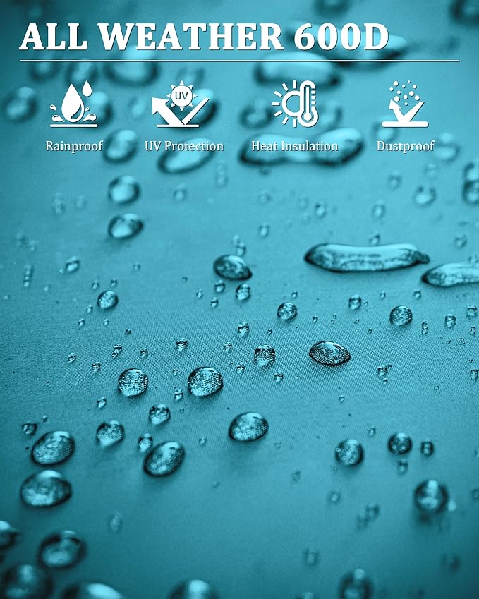 Carport Canopy Replacement Cover 12x20 Heavy Duty Outdoor Portable Car Canopy Oxford Waterproof UV & Tear Resistant Garage with Ball Bungees (Frame is Not Included)