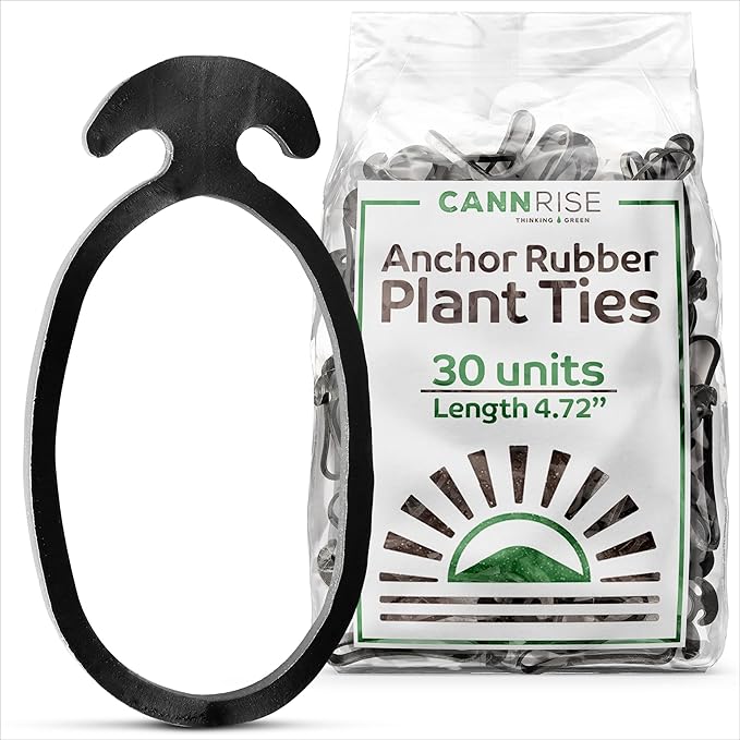 Anchor Rubber Bands for Trellising – 33 Pack of 12 cm/4.72 inches Rubber Bands for Outdoor Plant Support, Climbing Plants, Grape Vines, Trees – UV-Protected, Elastic, Multi-Purpose Use