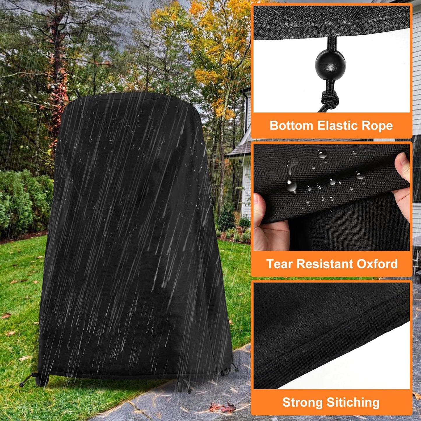 Pizza Oven Cover for Gozney Arc, Arc XL, Dome, Dome S1 Pizza Oven with Stand, Full Length Waterproof Dustproof Pizza Oven Cover, Outdoor Oven Accessory