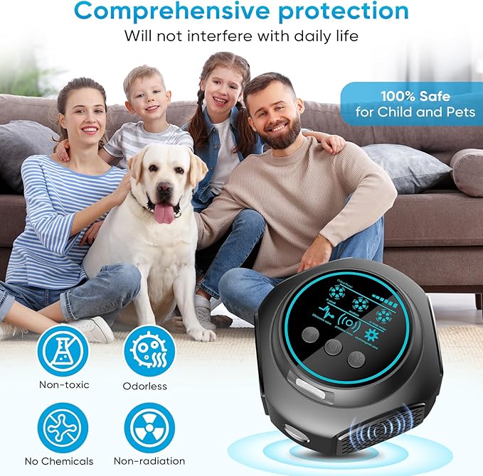 Ultrasonic Pest Repellent Plug in & Mouse Repeller Indoor, 360° Ultrasonic Repellent for Mouse, Rodent, Squirrel, Roach, Ant, Pest Control for Home, Kitchen, Office, Warehouse, Hotel