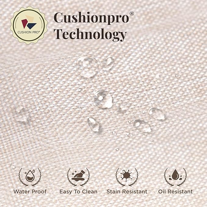 Patio Furniture Set, 8 Pcs Wicker Rattan Outdoor Conversation Set, 4 x Leg Chairs, 1 x 3 Seater Sofa and 2 x Ottomans with 4" Thick Cushion and 32" Fire Pit Table, Beige