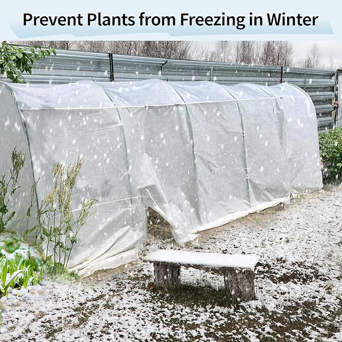 Insoma 1.1oz/yd Plant Covers Freeze Protection,10 * 30ft Floating Row Cover for Garden, Frost Plant Blanket for Winter Frost/Sun Pest Protection