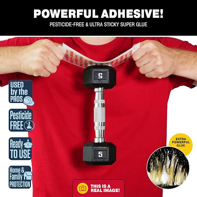 Catchmaster Pro Series Multi-Catch Mini Mouse Trap 216-Pack Mini Refills, Replaceable Glue Boards for Mouse Traps Indoor for Home, Live Catch Pest Control for Shed