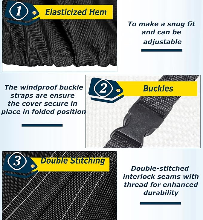 Snow Blower Cover Waterproof Outdoor 600D Heavy Duty Snow Blower Covers for Snowblower Protection, Fit for EGO, Honda, Ryobi, Cub Cadet, Ariens, Troy Bilt, Snow Joe, Toro and PowerSmart