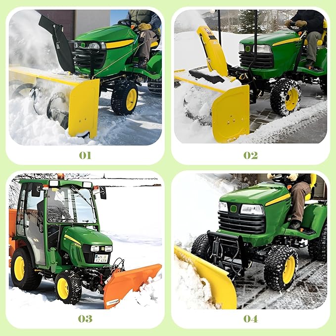 24690 GXH24690 GXH23070 Snow Plow Skid Shoes Pair for 46" Blade on 100 Series Mowers Compatible with Jo-hn Deere 100 Series D100 D110 D120 D130 GXH24690 GXH23070 M144968 (Two Sets of)