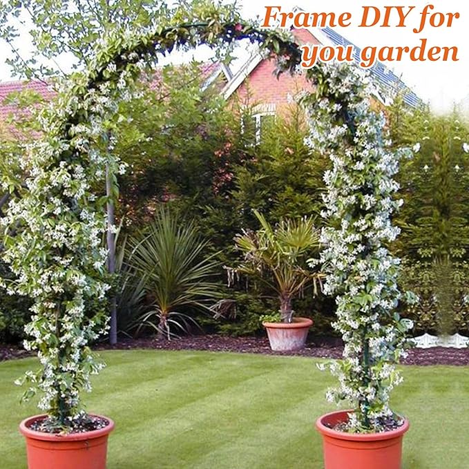 Strong Camel Greenhouse Replacement Frame for 24.6'X10' X 7' Larger Hot Garden House, Support Arch Frame Climbing Plants/Flowers/Vegetables (24.6'X10' X 7')