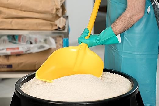 SPARTA 41077EC04 Plastic Sanitary Shovel, Food Safe Plastic Shovel For Commerical Kitchens, 14 Inches, Yellow, (Pack of 3)