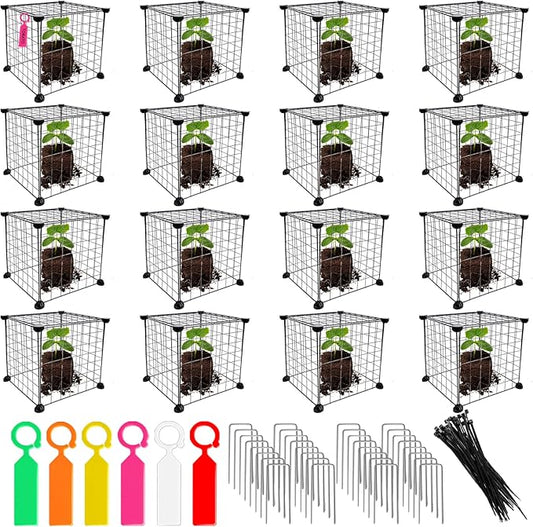 20 Set Wire Plant Cages for Plants Protect from Rabbits,