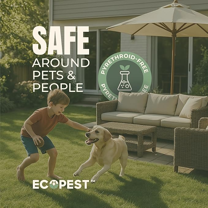 Bed Bug Spray – Natural, Plant-Based Killer for Indoor Pest Control | Home Bedbug Spray and Repellent | Made with Clove Oil, Safe for Use Around Children and Pets (128 oz)