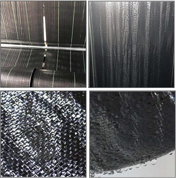 Weed Barrier Landscape Fabric Heavy Duty, Weed Block Horticultural Floor Covering Mat, Bottom Woven Geotextile, Commercial Lane Fabric 3 x 300 FT