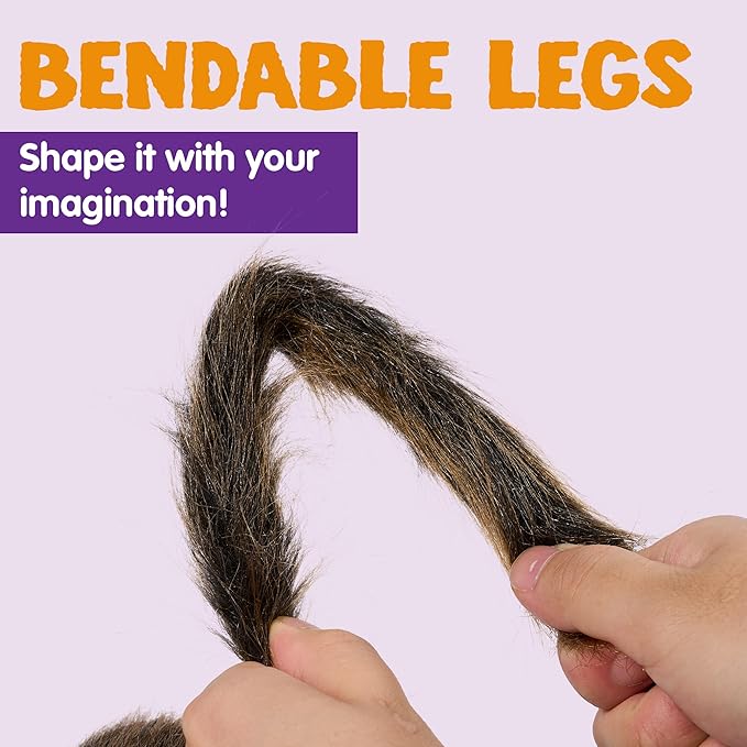 JOYIN 5ft Halloween Spider Outdoor Decorations, Scary Giant Large Spider Props for Halloween Outside Decor, Indoor Party Supplies and Yard Lawn Decoration, Brown