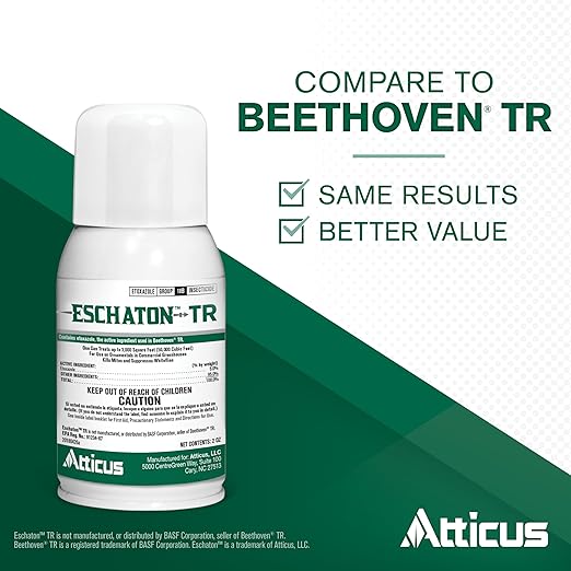 Atticus Eschaton TR Greenhouse Fogger (2oz Can) - (Compare to Beethoven) - Total Release Etoxazole Insecticide/Miticide - Kills Mites and Suppresses Whiteflies