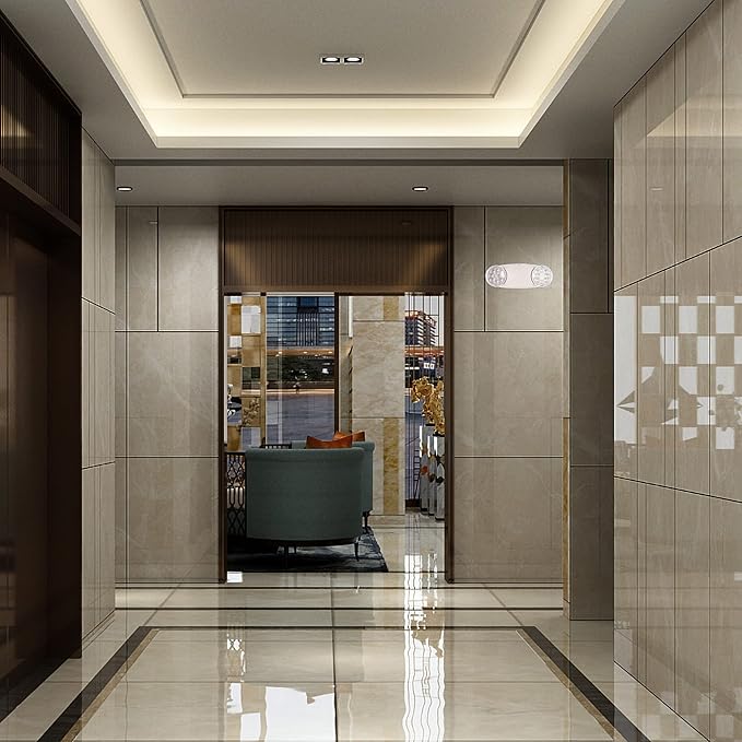 GRUENLICH LED Emergency Light, Exit Lighting Fixtures with 2 LED Bug Eye Heads and Back Up Batteries, UL 924 Qualified, 120/277 Voltage, 2-Pack