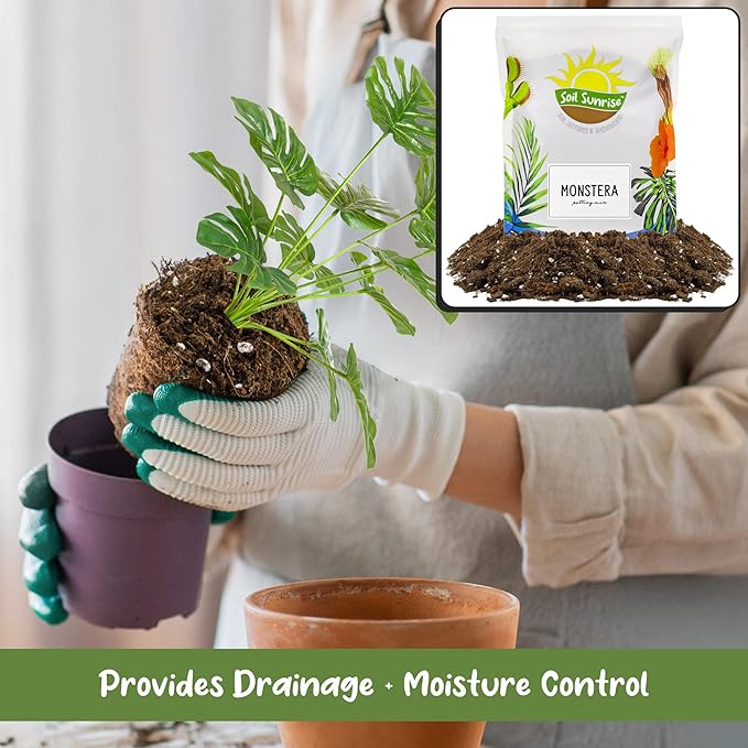 Monstera Houseplant Potting Soil Mix (30 Quarts), Custom Blend for Growing and Repotting