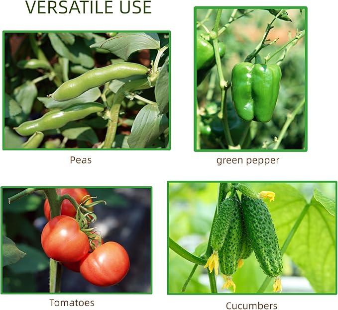 ARIFARO 32'' Metal Garden Trellis Indoor/Outdoor Sturdy Plant Trellis for Potted Plants,House Plants, Climbing Vines, Pack of 4, Black