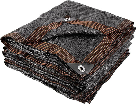 50% 20 X 48 FT Black Shade Cloth, Outdoor Woven Sun Shade with Grommets, Durable Breathable Netting Shading Antifreezing for Patio, Garden, DIY Home, Plants Cover, Greenhouse, Dog Kennel