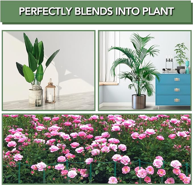 Joyhalo 6 Pack Plant Support Stakes, 16 Inch Peony Cages and Supports, Flower Stakes with 15 Pcs Plant Labels, Peonies Support Cages Garden Sticks for Plants Tomato, Hydrangea, Rose, Hyphosis