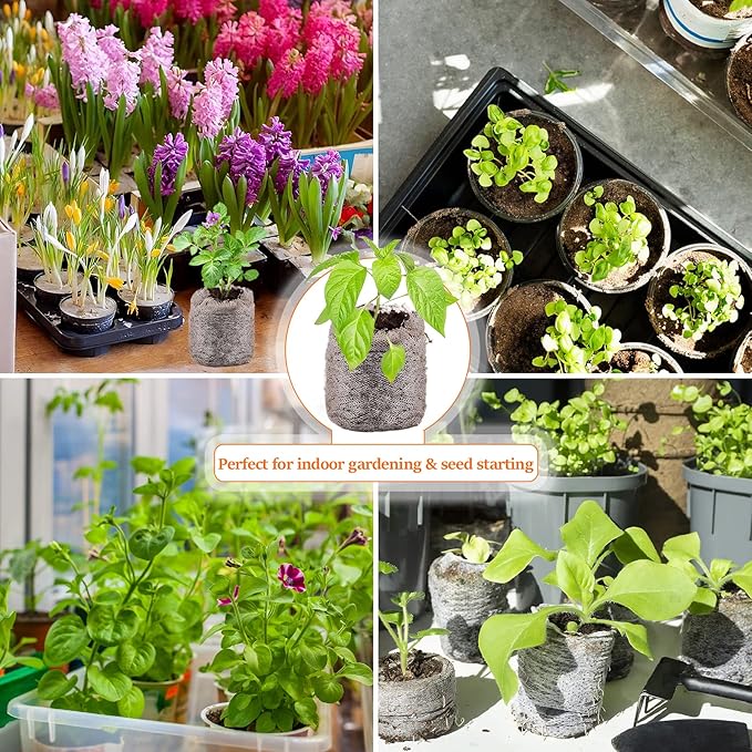 Legigo 50 Pcs 30mm Seed Starter Peat Pellets Pods for Seedlings- Compressed Seed Starting Pellets Seed Starter Pods Plugs Soil Peat Pods for Starting Seeds, Garden Planting Herb Flower Vegetables