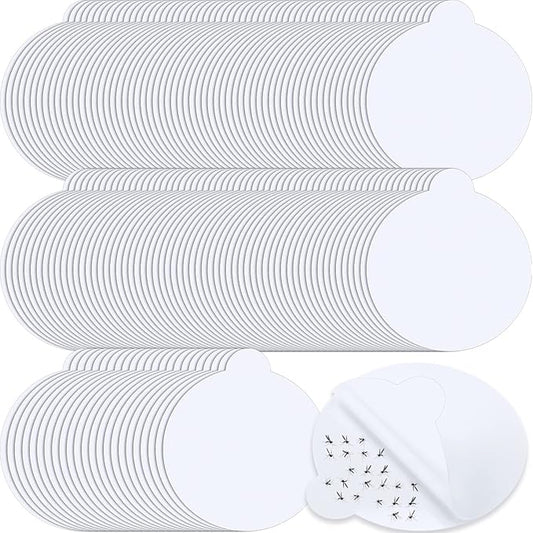 Qualirey 144 Sheets Refill Glue Boards Mosquito Trap Indoor Flea Trap Refills Fly Glue Boards Discs Indoor Insect Trap 4.33 Inch Fits Most Models Indoor Mosquito Killer Lamp