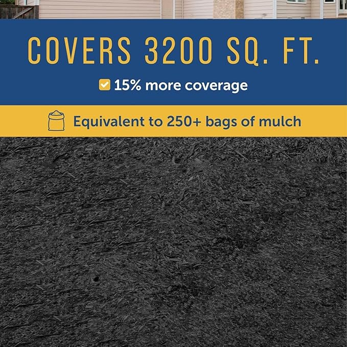 Maplefield Ultra Concentrated Black Mulch Dye - 32 Oz - Rubber Mulch Colorant & Pine Straw Stain - Fade-Resistant Formula for 3200 Sq Ft Coverage