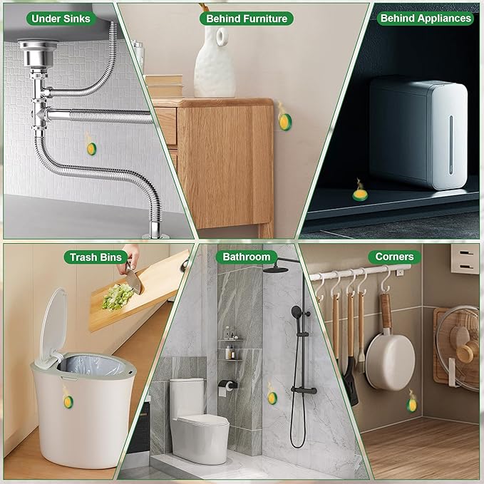 Roach Bait - Roach Traps Cockroach Bait Gel, Cockroach Killer Indoor Infestation, Indoor Home Repellent for Small Large Cockroaches, Get Rid of Roaches Permanently Outdoor (48)