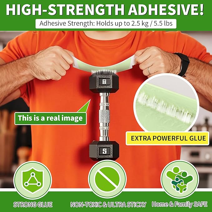 Qualirey 10 Pack Mice Traps, Green Super Sticky Mouse Traps for Mice and Rats, Peanut Butter, Pre-Scented and Non Toxic, Indoor Pet Safe Pest Control for Cockroaches, Spiders, Scorpions, 8 X 5.5 Inch