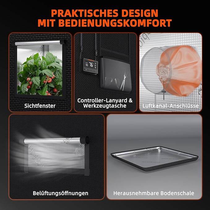 Spider Farmer Grow Tent Kit Complete 3x3x6ft G3000 Bar Style LED Grow Light Full Spectrum Ventilation System 36"x36"x70" Indoor Grow 1680D Canvas Tent 4" Inline Fan Carbon Filter & 6'' Clip Fan