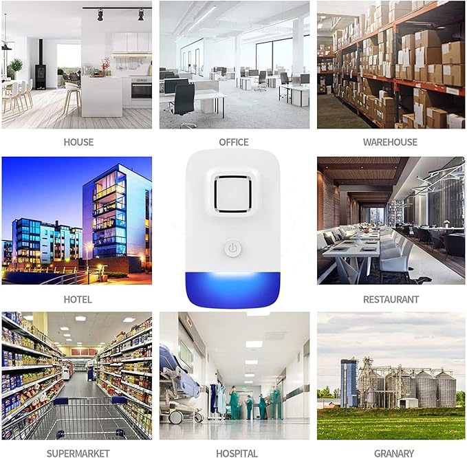 Ultrasonic Pest Control Repeller Plug in, Electronic Rodent Repellent for Indoor Home, Mosquito Repellent, Cockroach Killer, Spider Repellent (4 Pack)