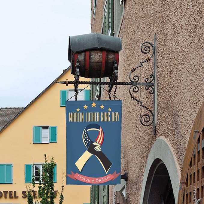 Mlk I Have A Dream Martin Luther King Jr Day Garden Flag Welcome Party Outdoor Outside Decorations Picks Home House Garden Yard Decor 12x18 Inch