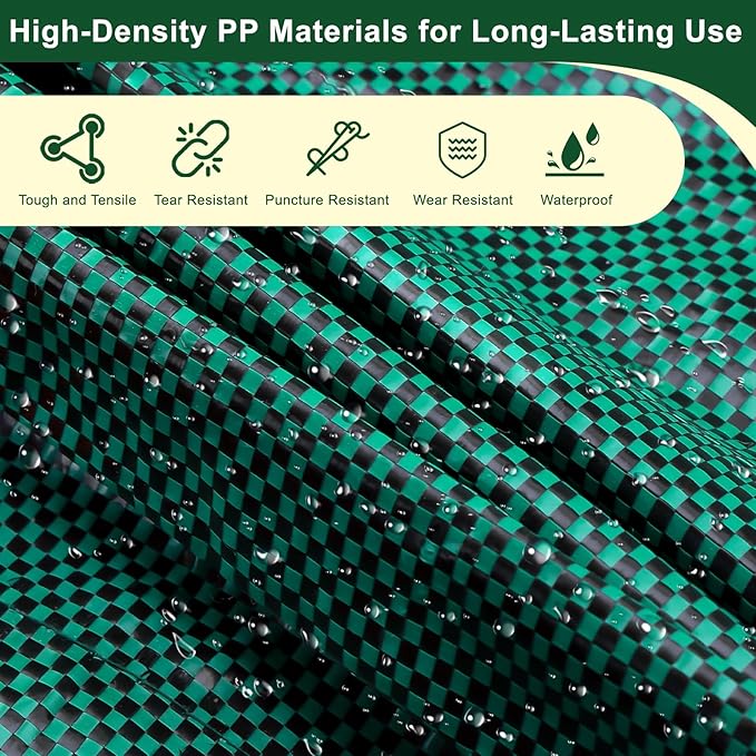 Remiawy Reusable Yard Waste Bags, 4 Packs 32 Gallons Lawn and Leaf Garden Bags Heavy Duty with 4 Handles, Collapsible Yard Waste Containers Camping Yard Recycling Bin for Debris Leaves Grass Clippings