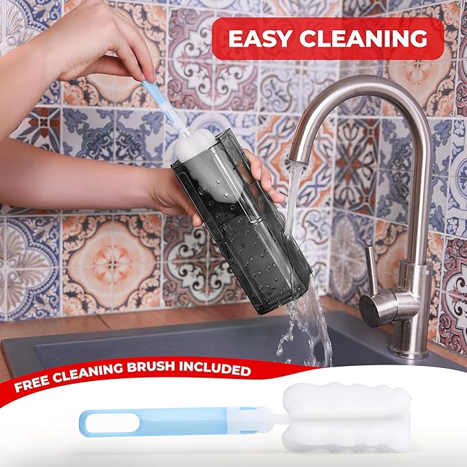 Humane Mouse Trap Pack of 4 - No Kill - Live Mouse Traps Indoor for Home Use - Reusable Rodent Traps for House Indoor, Safe & Effective Rat Trap Outdoor - Humane Mice Control with Cleaning Brush