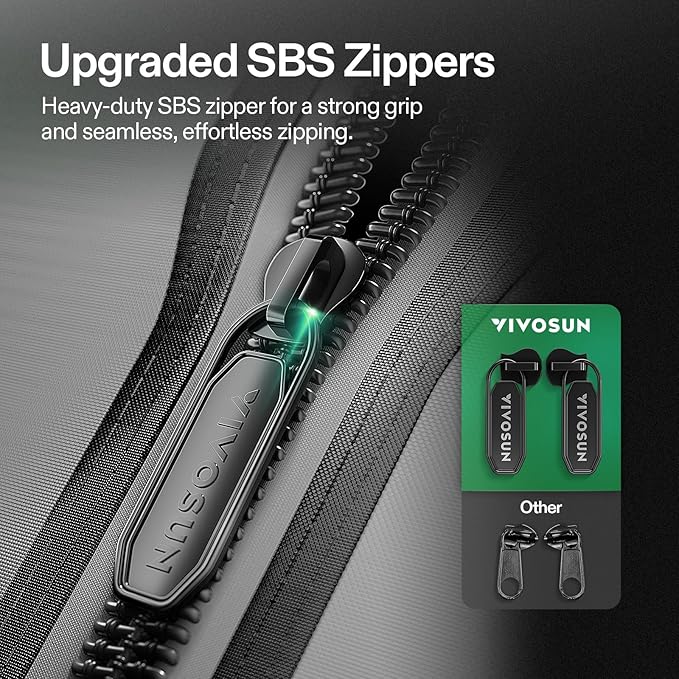 VIVOSUN G336 36"x36"x72" Grow Tent, 3x3 FT Advanced Gray Mylar Tent with 19mm Poles, Observation Window and Floor Tray for Hydroponic Plants for VS2000/VS3000