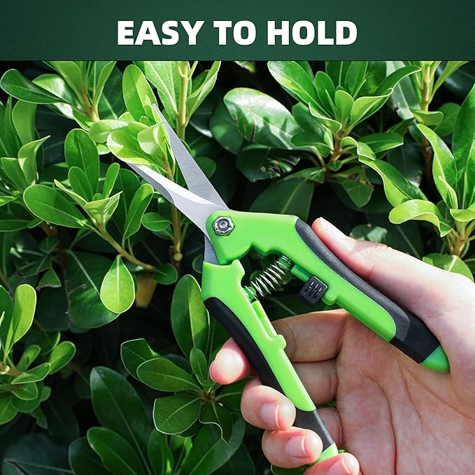 3 Pack Garden Pruning Shears, Stainless Steel Shears, Gardening Shears, Scissors, Garden Clippers, Pruning Snips, Pruning Shears for Gardening Tools (Multicolor)