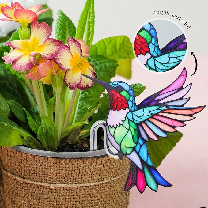 Hanging Planters for Indoor Outdoor Plants-Planters Hanging Plant Hummingbird Bird Decor Garden Decor Plant Accessories Farmhouse Decor-Gifts Ideas for Mom