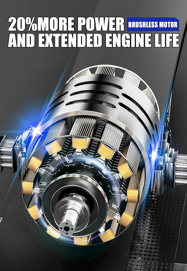 WILD BADGER POWER Cordless Snow Blower 40V 20" Electric, Brushless Battery Powered with LED Single Stage for Wet Snow and Heavy Snow, Blue