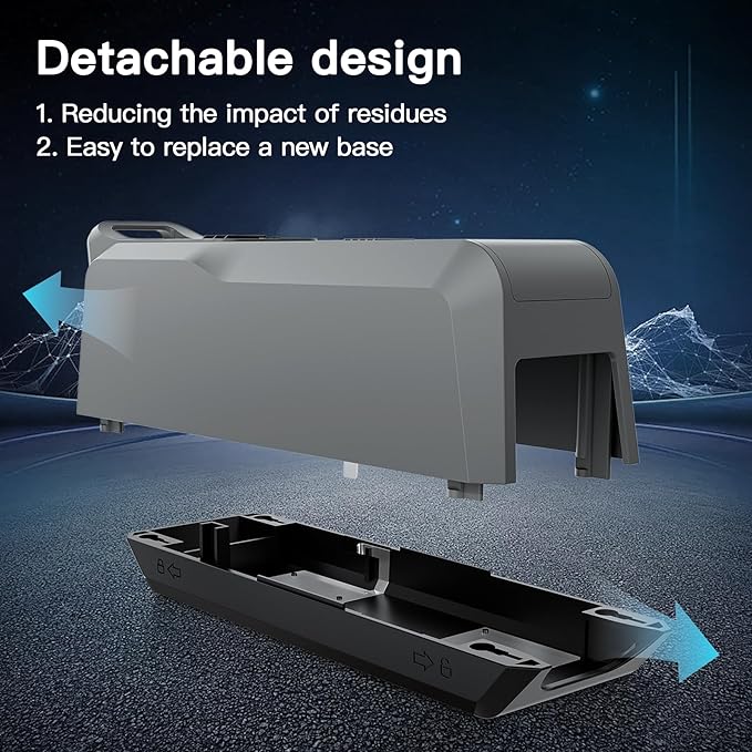 2 Pack Electric Mouse Traps Indoor for Home, Reusable No-Touch Electric Mouse Trap Zapper with Powerful Voltage Effectively Kills Mice in Living Rooms, Kitchens, Garages, and More