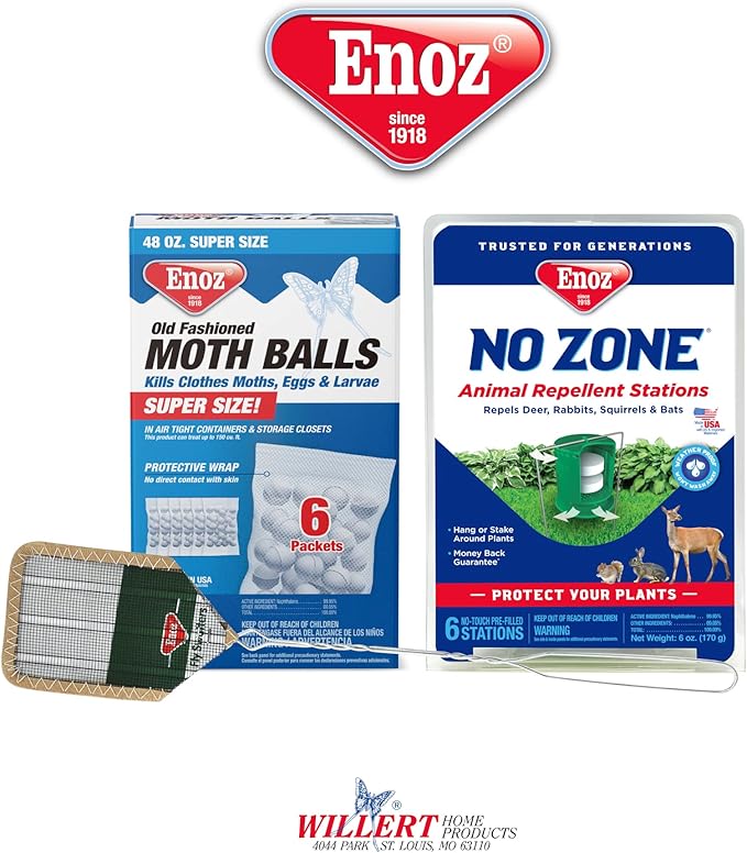 Enoz Wire Mesh Head Flyswatter with Metal Handle (Pack of 3)