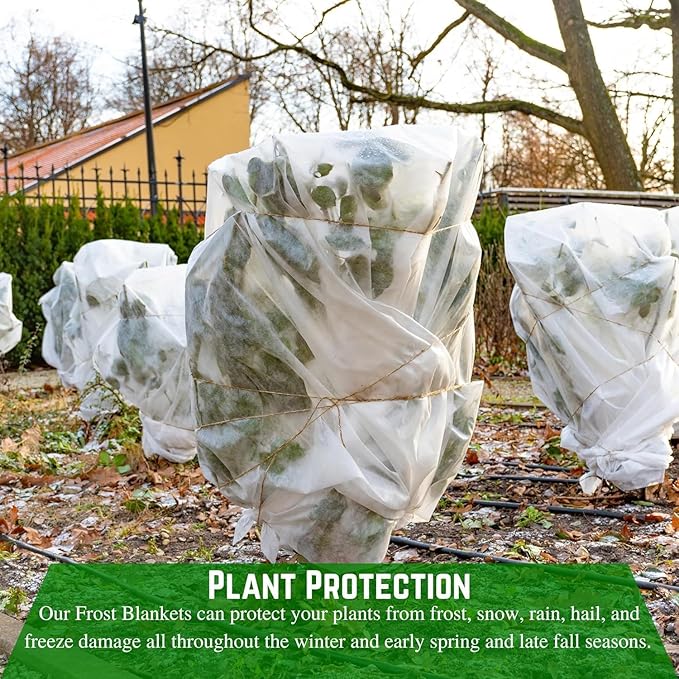 Farm Plastic Supply - Plant Covers Freeze Protection, Winter Plant Cover, Plant Cover, Frost Blanket, Frost Cloth, Frost Blankets for Plants, Frost Protection, Plant Frost Protector (7.5' x 300')