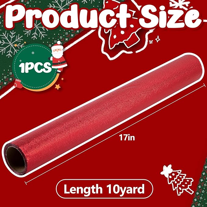 Adnee 10 Yard Floral Foil Plant Pot Covers,Matte Texture Christmas Plant Pot Foil,Red Floral Pot Wrapping Paper for Christmas Home Flower Pot DIY decor