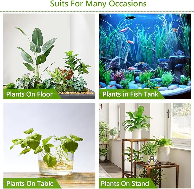 HMVPL Hanging Grow Light, Plant Lights Full Spectrum with 4000K 40W COB Bulb, Pulleys and Smart Timer, Indoor Grow Lamp for Tall Tree Hydroponics