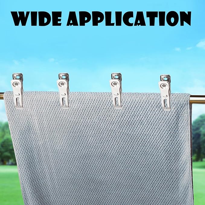 BESTEEL Upgraded 240 PCS Garden Clips, Greenhouse Clamps 100% Stainless Steel Heavy Duty Greenhuose Clips for Netting - Strong Grip to Hold Down Shade Cloth or Plant Cover on Garden Greenhouse Hoops