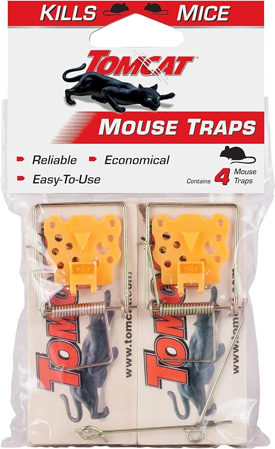Tomcat Mouse Traps (Wooden), 4 Count Pack of 12