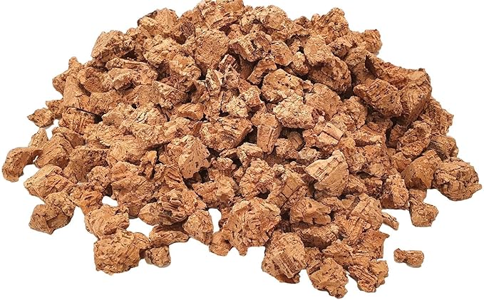 Cork Orchid Bark - Cork Bark Nuggets (3/8"- 3/4") - Natural Cork Bits (10-20mm) for Orchids, Air Plants, Reptiles & Terrariums (30 quarts)