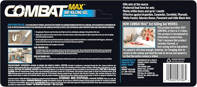 Combat Indoor and Outdoor Ant Killing Gel, 27 Gram