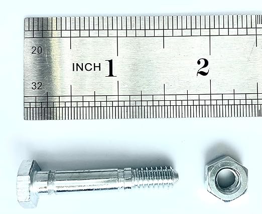 Shear pin and nut Set of 10, Suitable for Ariens 532005 53200500 510016 51001600, Compatible with Ariens Classic 24E, Compact 20, Compact 24, Compact Track 24, SNO Tek 20 120V Snow Blower
