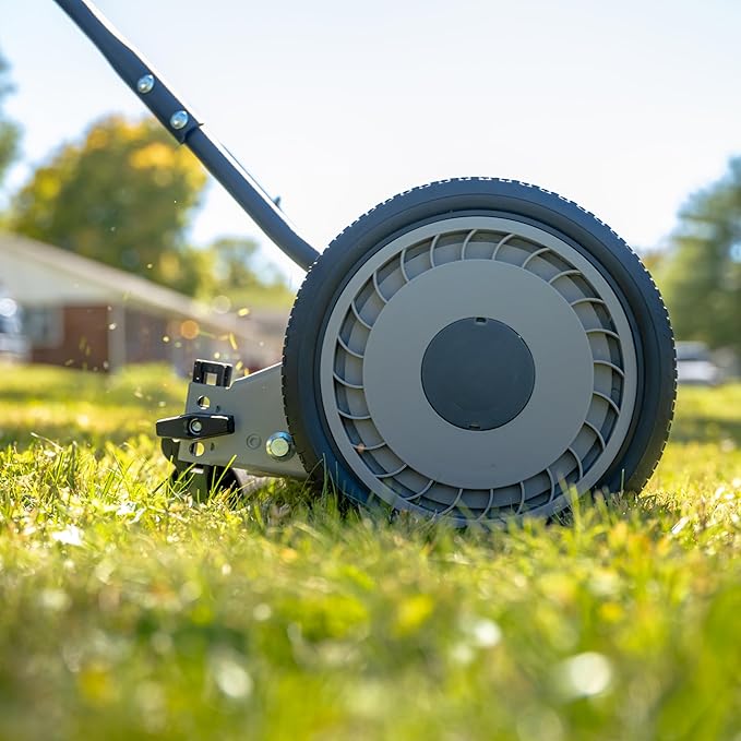 American Lawn Mower Company 1815-18 18-Inch 5-Blade Push Reel Lawn Mower, 18-Inch, 5-Blade, Black