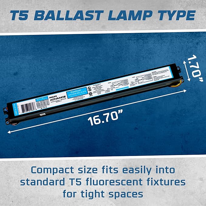OHLECTRIC Replacement for HCN-4S54-90C-2LS-G (4 Pack) 4 Lamp T5HO Fluorescent Electronic Ballast 347-480 Volt - Instant Start - UL Approved