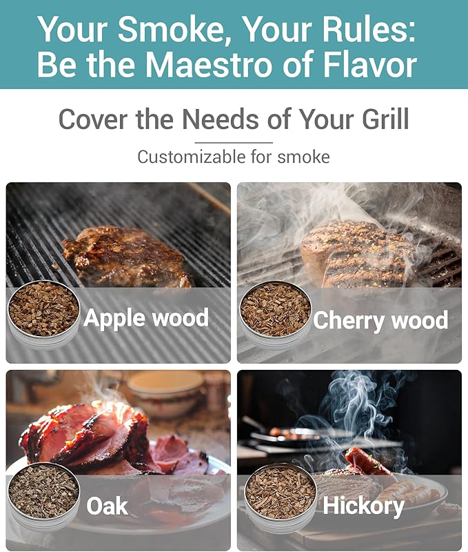 Smoke Generator For Cheese, Smoke Tube For Pellet Smoker, Portable Electric Smoke Maker Outdoor Smoker Accessories, Hot or Cold Smoking Attachment for any Grill or Smoke, Best Gifts for Men, Dad