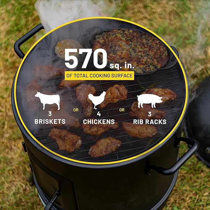 Charbroil® 20" Bullet Charcoal Smoker, Black - 18202076