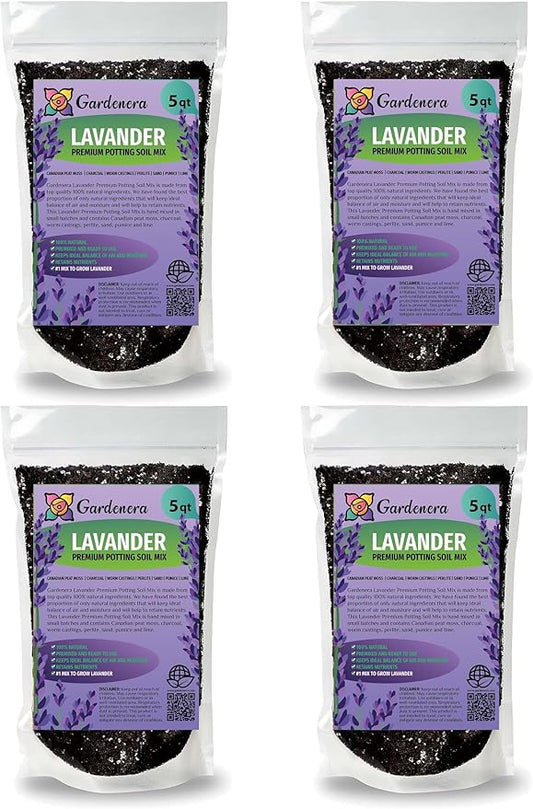 Organic Lavender Soil Blend - Enhance The Beauty and Aroma of Your Garden - 20 QUARTS